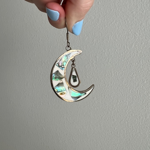 Vintage Moon Multicoloured Women’s Dangle Earrings - Picture 2 of 5